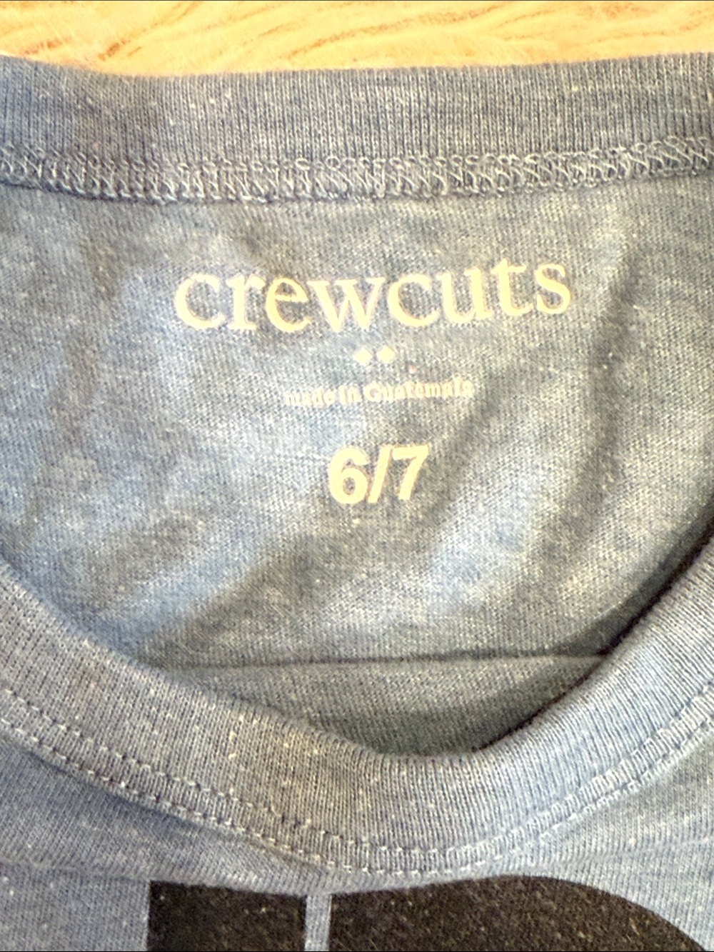 Crewcuts Blue 'DUDE' Graphic Long Sleeve Shirt 6/7 - Picture 2 of 4